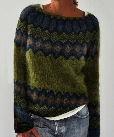 VRYSEN |  Herbstpullover mit Muster