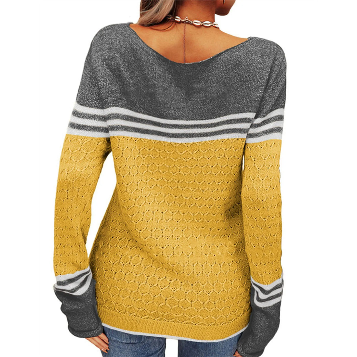 VRYSEN™ |  Gestreifter Strickpullover