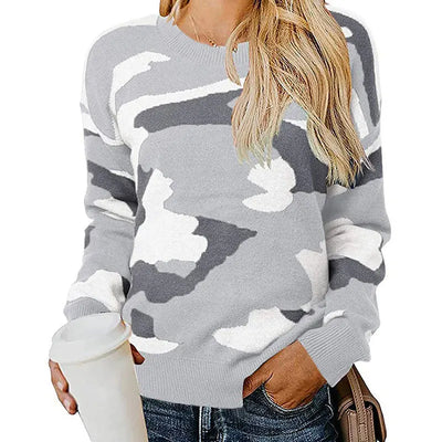 VRYSEN™ | Camouflage Leopard-Pullover